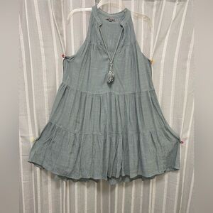 Wishlist Apparel Sleeveless Flowy Dress Blue Size M